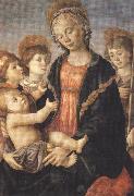 Sandro Botticelli Madonna and Child with St John and two Saints (mk36) Spain oil painting reproduction